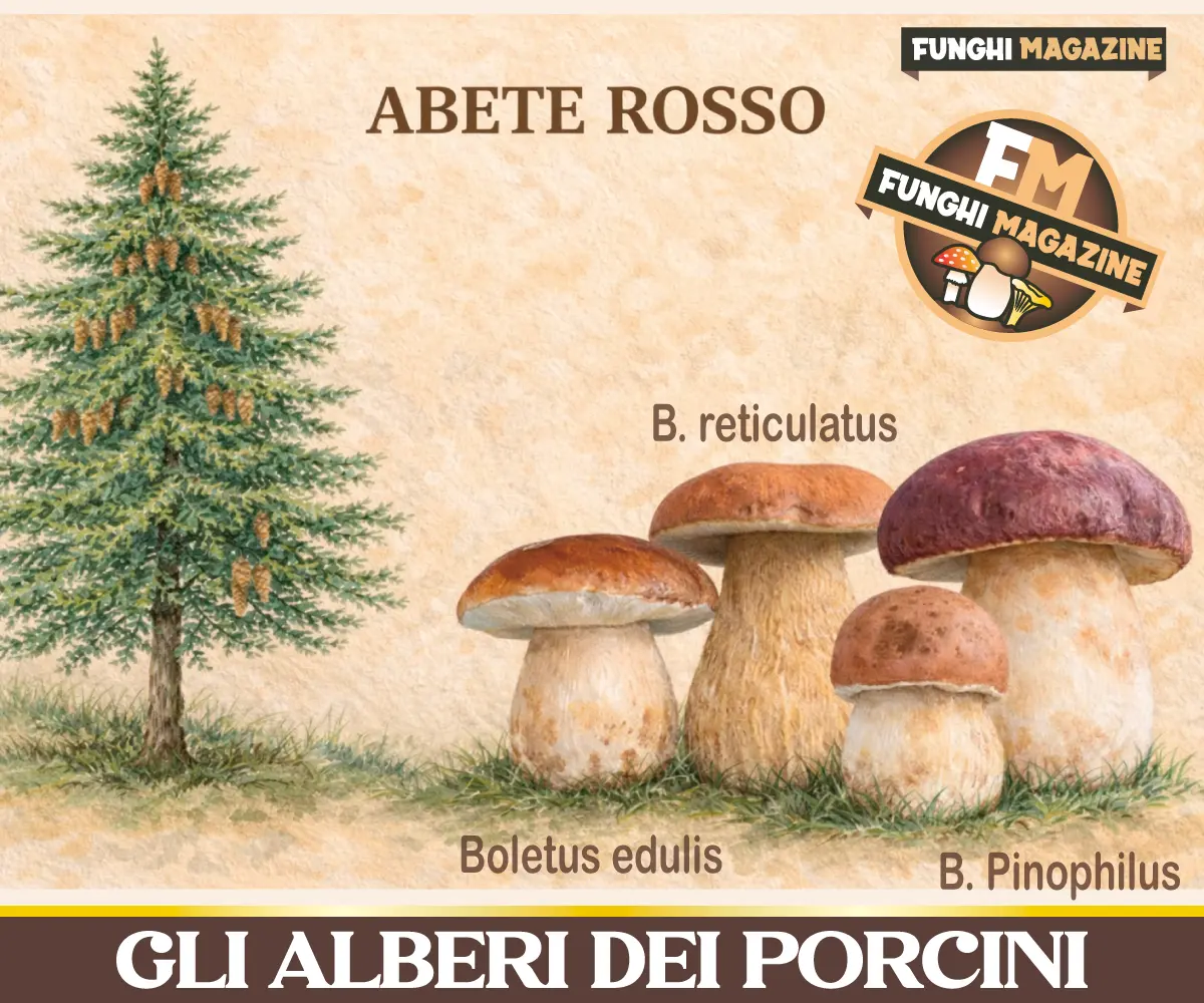 Gli alberi dei funghi Porcini - Abete rosso