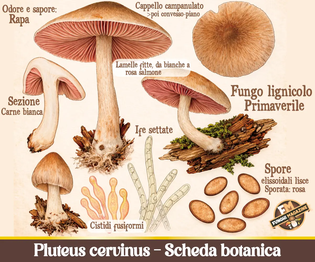 Scheda illustrativa Pluteus cervinus